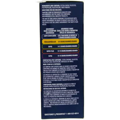 TAMPAX Pearls Plastic Regular 18CT (Pack of 8)