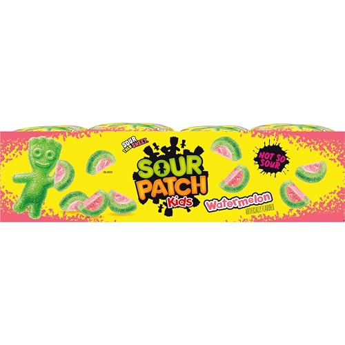 SOUR PATCH KIDS Watermelon Soft & Chewy Candy, Bulk Candy, 24 - 2 oz Bags