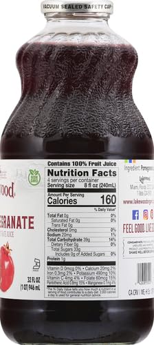 Lakewood, Organic Pomegranate Juice, 32 Fl Oz