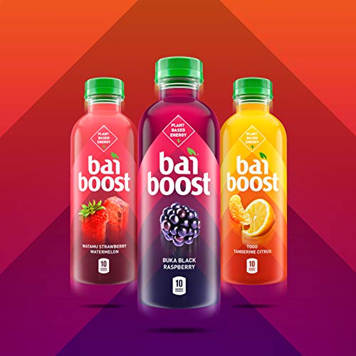 Bai Boost Togo Tangerine Citrus, Antioxidant Infused Beverage, 18 fl oz bottle (Pack of 12)