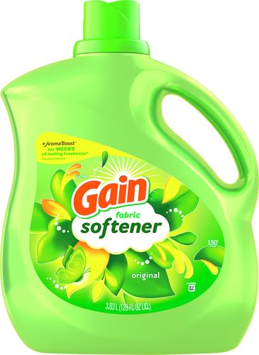 Gain Laundry Fabric Softener Liquid, Original, 129 Fl Oz 150 Loads