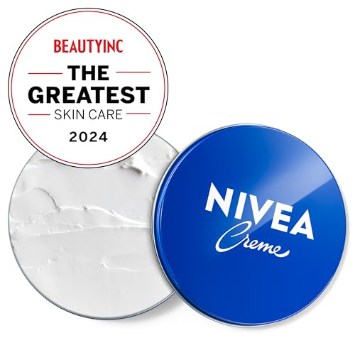 NIVEA Creme Body, Face and Hand Moisturizing Cream, German Formula, Rich Body Moisturizer with Provitamin B5, 8.4 Oz Tin