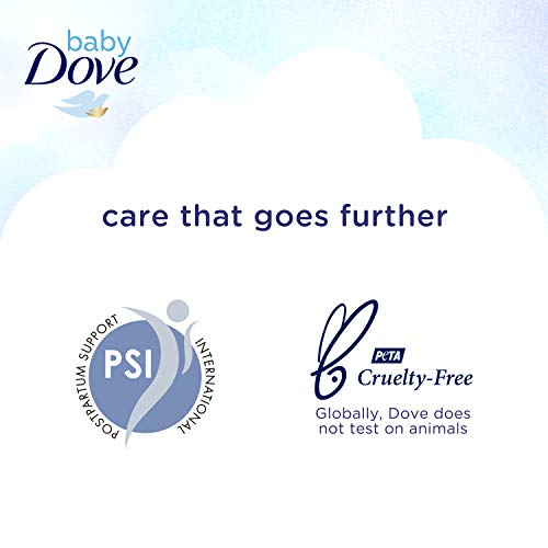 Baby Dove, Soap Bar Baby's Delicate Skin Rich Moisture, Skin Care Made With 14 Moisturizing Cream 3.17 oz Packaging May Vary, Hypoallergenic, 152.16 oz (Pack of 48)