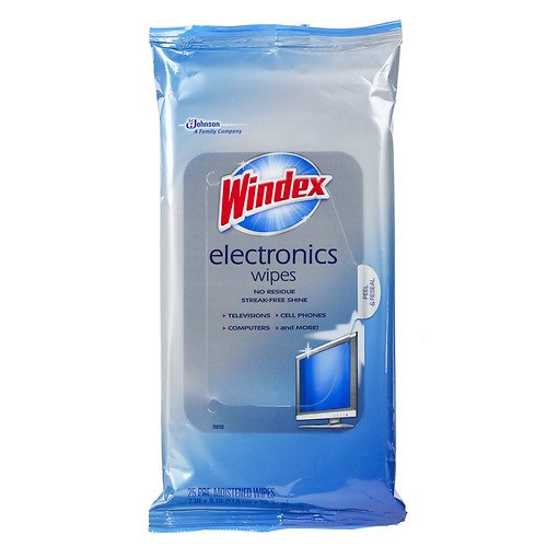 5 pk Windex Electronics Clean & Dust Wipes 25 ea