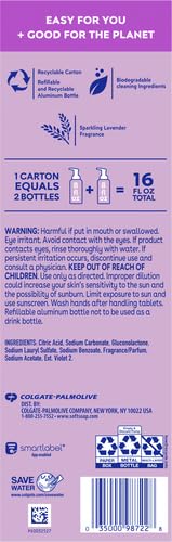 Softsoap Hand Soap Tablets Sparkling Lavender, Starter Kit with Pump and 2 Tabs