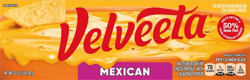 Velveeta Mexican Mild Pasteurized Cheese (32 oz Box)