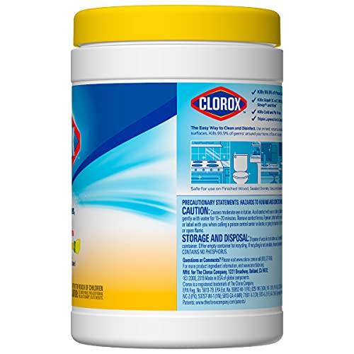 Clorox, Crisp Lemon, 105 Count, Pack of 4