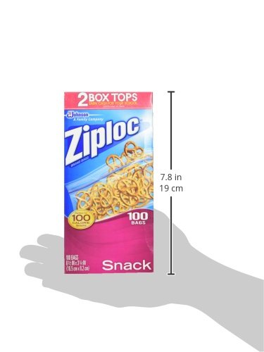 Ziploc Snack Bags, Value Pack, 100-pack