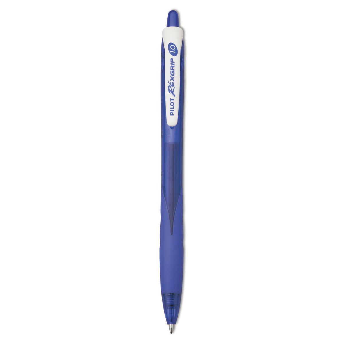 Pilot RexGrip BeGreen Refillable & Retractable Ballpoint Pens, Medium Point, Blue Ink, 12-Pack (32371)