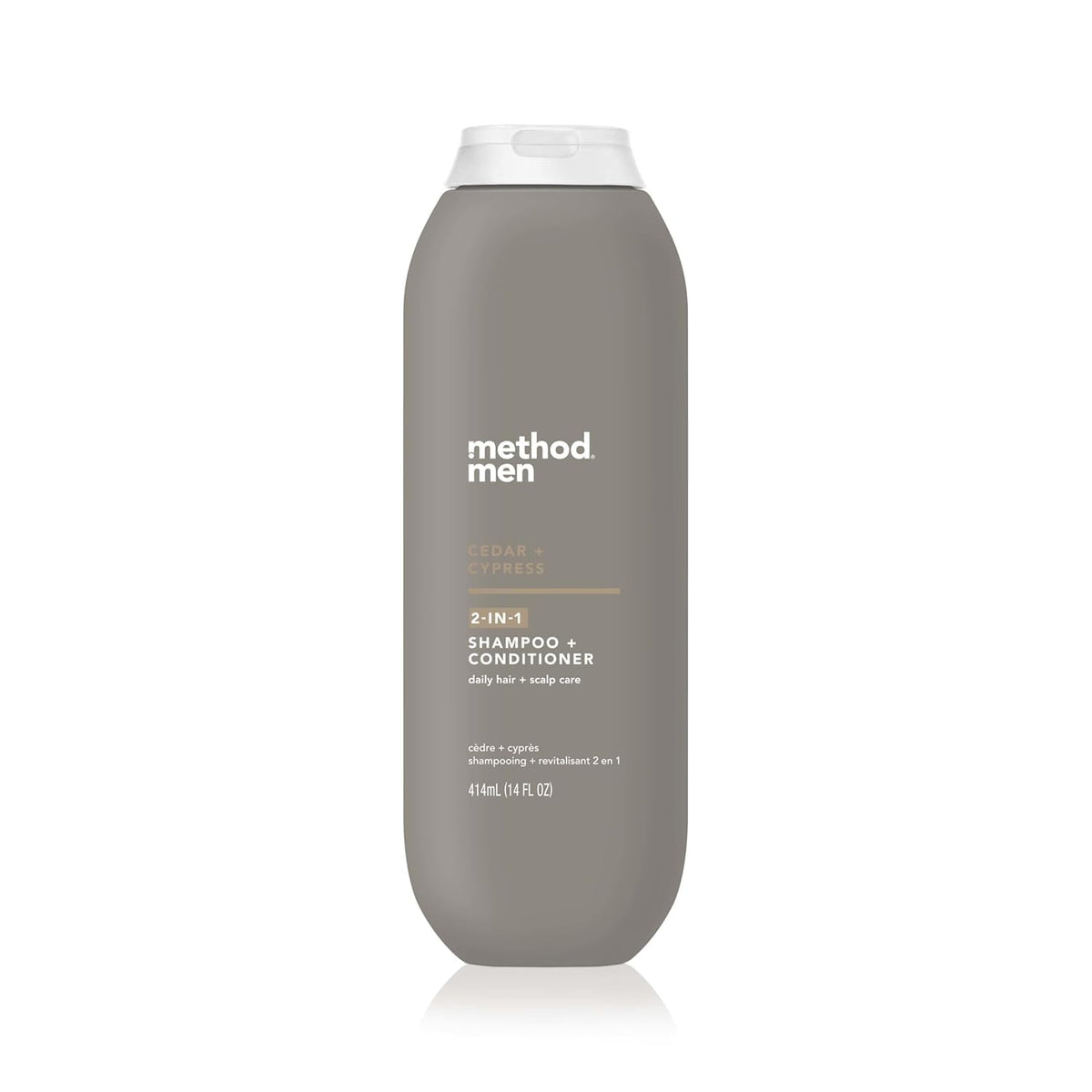 Method Men 2-in-1 Shampoo + Conditioner, Cedar + Cypress, 14 Ounces, Packaging May Vary