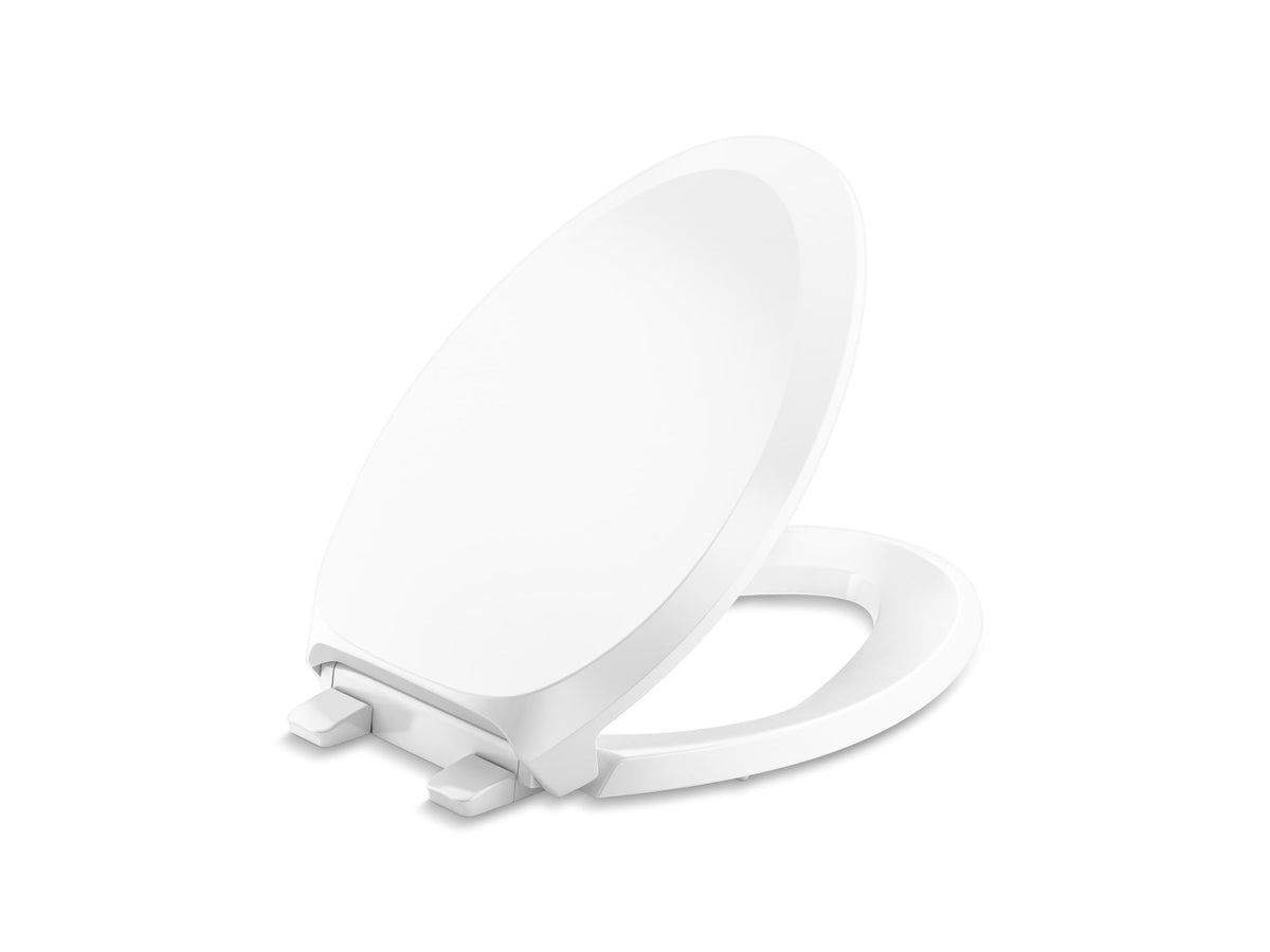 French Curve Ready Latch Quiet-Close Elongated Toilet Seat