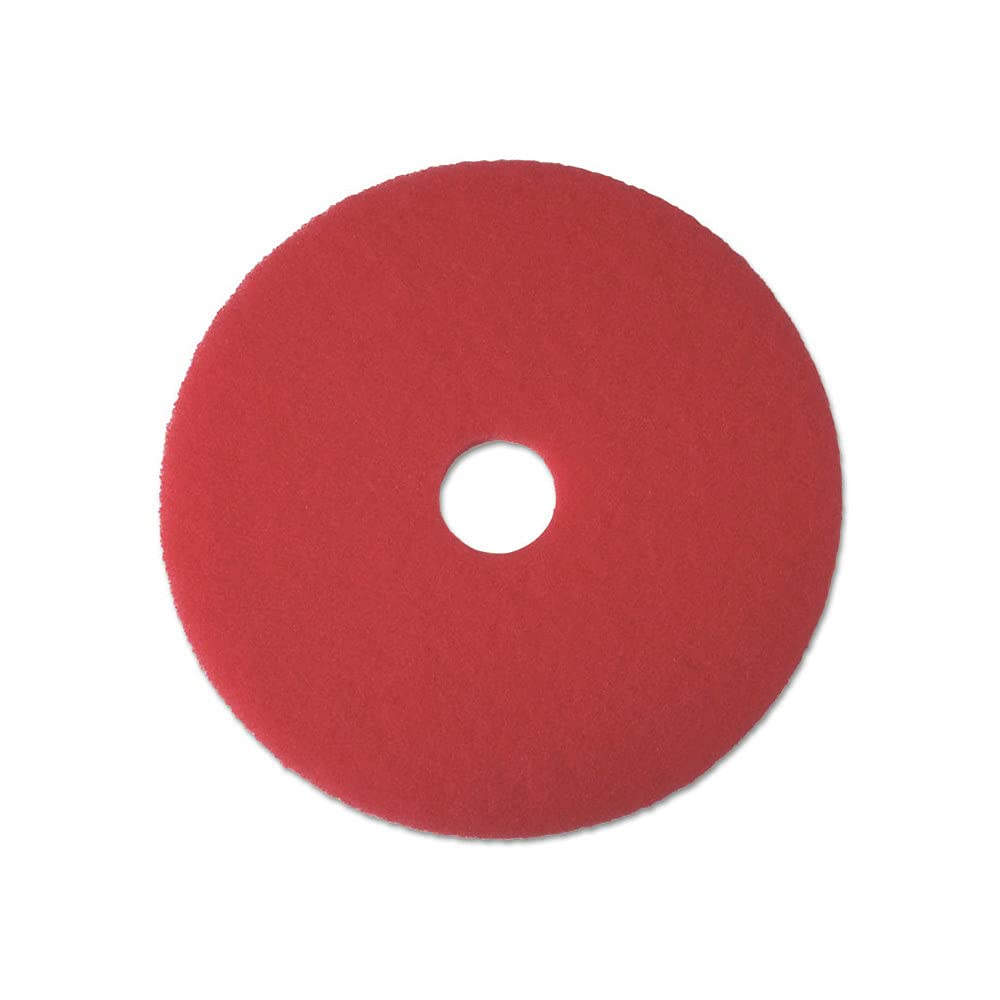 Boardwalk BWK4021RED 21 in. Diameter Buffing Floor Pads - Red (5/Carton)