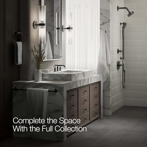 KOHLER Purist Widespread Bathroom Sink Faucet with Low Lever Handles and Low Spout