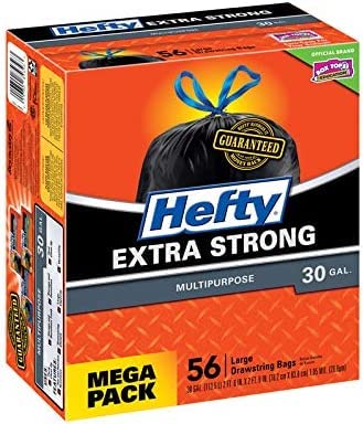 Hefty Extra Strong Trash Large Drawstring Trash Bags (Pack of 2)