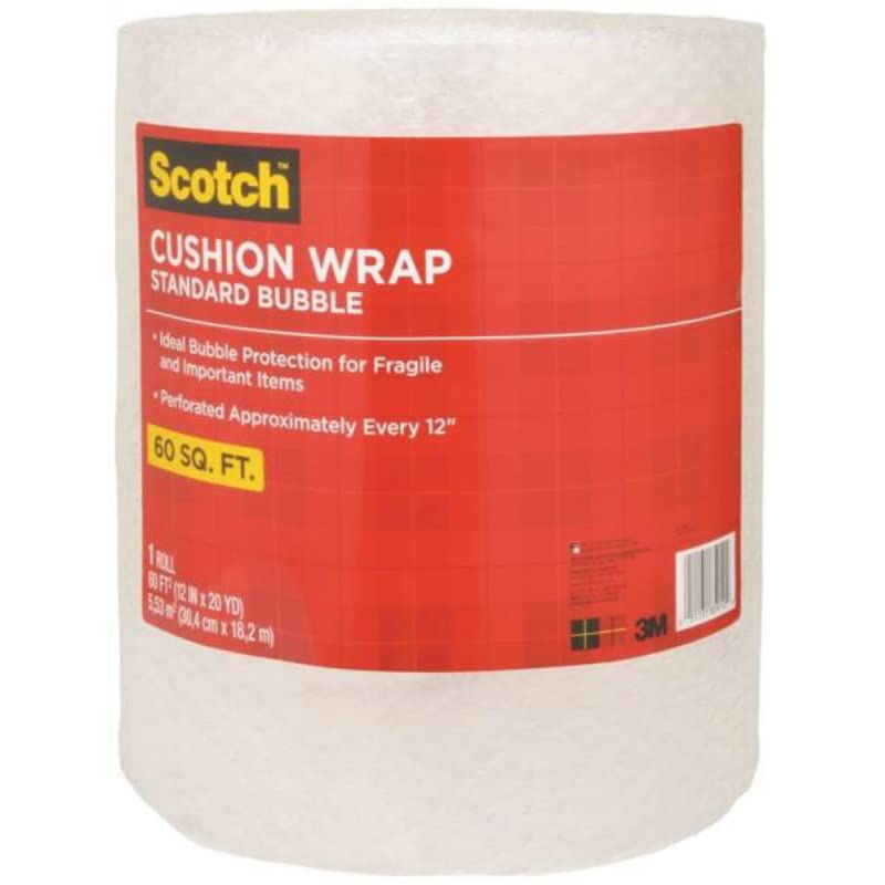 Scotch Cushion Wrap, 12 in x 60 ft., 1 Roll/Pack (7960)