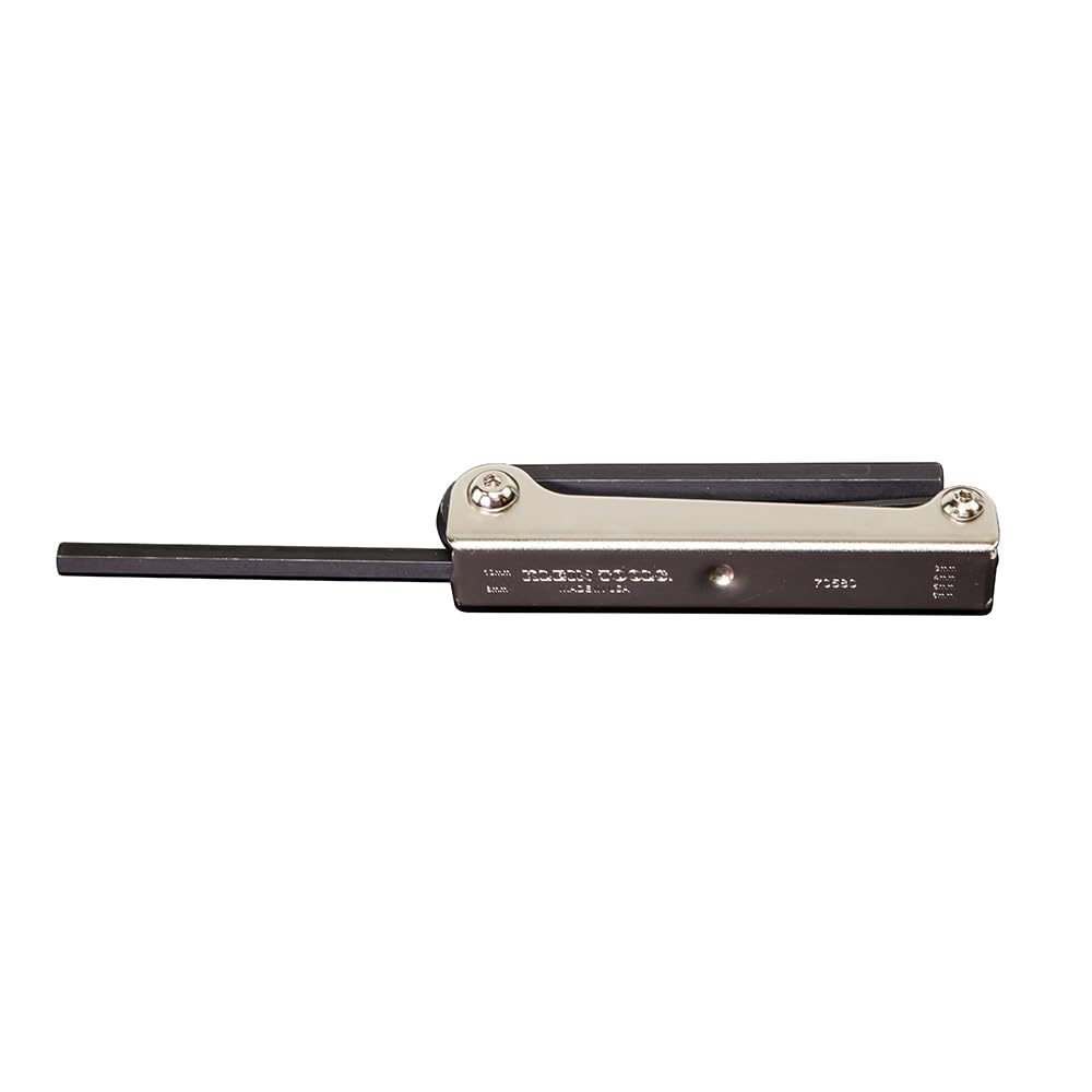 Klein Tools 70580 Folding Hex Key Set, 6-Key, Metric Sizes