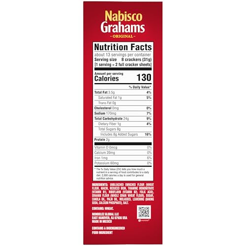 NABISCO GRAHAMS Original Graham Crackers, 12 - 14.4 oz Boxes
