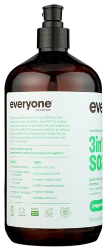 Everyone 3-in-1 Tea Tree Peppermint Soap, 32 FZ