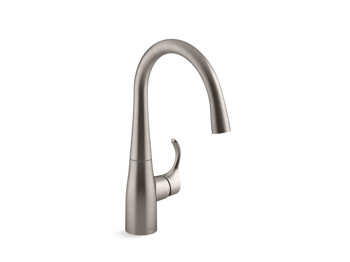 KOHLER K-22034-VS Simplice(R) Bar Sink Faucet, Vibrant Stainless