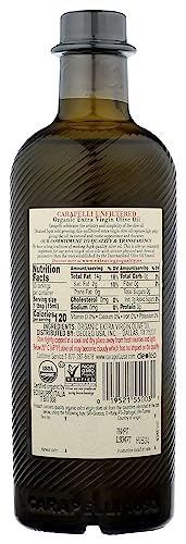 Carapelli Organic Unfiltered Extra Virgin Olive Oil, Cold Pressed, 500 ML (Pack Of 6)