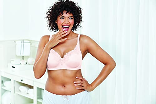 PLAYTEX Womens Secrets Underwire Full-coverage Balconette T-shirt For Full Figures, Us4823 Bra, Nude, 40DD US