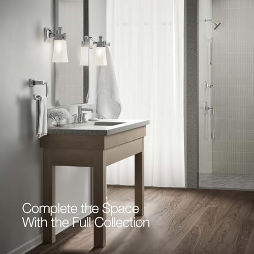 KOHLER 27399-4N-CP RIFF Widespread Bathroom Sink Faucet, Polished Chrome
