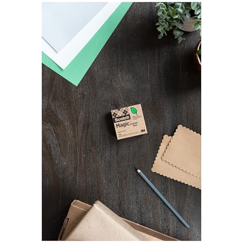 Scotch Magic Greener Tape, 24 Rolls, Numerous Applications, Invisible, Engineered for Repairing, 3/4 x 900 Inches, Boxed