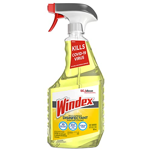 SC Johnson Professional Windex Disinfectant Surface Cleaner 32oz, 32 Fl Ounce