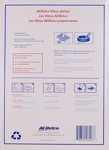 ACDelco GM Original Equipment A3212C (23321606) Air Filter