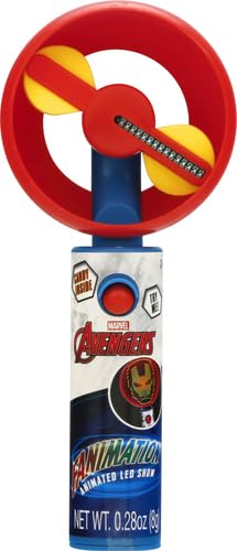 Marvel Avengers Light Up Fanimation Fan with Candy, 8 Inch