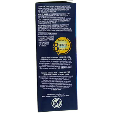 TAMPAX Pearls Plastic Regular 18CT (Pack of 8)