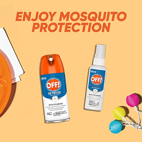 OFF! Defense Insect Repellent Spritz with Picaridin, Bug Spray with Long Lasting Protection from Mosquitoes, 4 oz