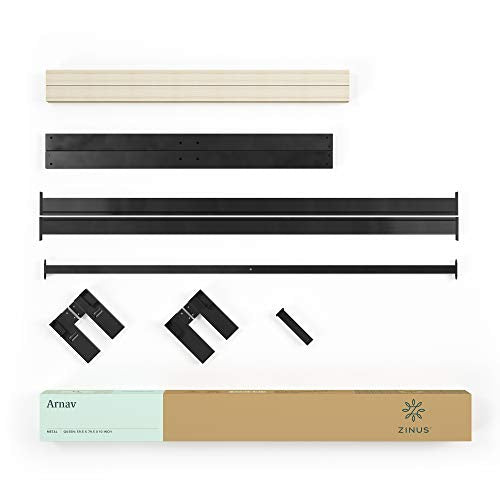 ZINUS Arnav Metal Platform Bed Frame, Wood Slat Support, No Box Spring Needed, Easy Assembly, Black, Full