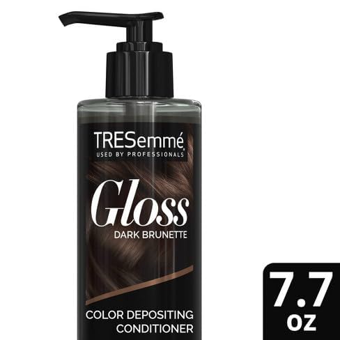 TRESemme Gloss Dark Brunette Color Depositing Conditioner 7.7 fl. oz. (Pack of 3), Brown