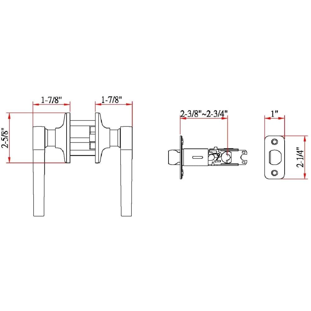 Design House 781831 Scroll Passage Hall and Closet Door Lever Satin Nickel