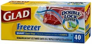 Glad Freezer Zipper Quart 9/40ct product image 1