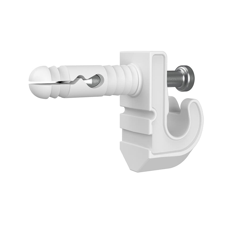 ClosetMaid 21910 Pre-Loaded Wall Clips for Wire Shelving, 3000-Pack, White