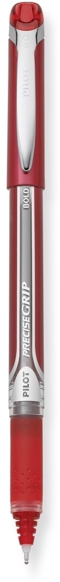 Pilot Precise Grip Liquid Ink Rolling Ball Stick Pens, Bold Point, Red Ink, 12-Pack (28903)