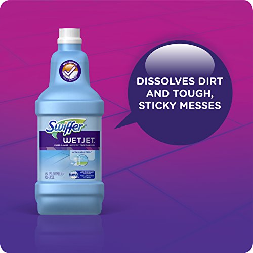 Swiffer FBA_23679CT WetJet Multi Purpose Solution 42.31.25 ozliter, Multicolor, Open Window Fresh Scent, 42.2 Fl Oz