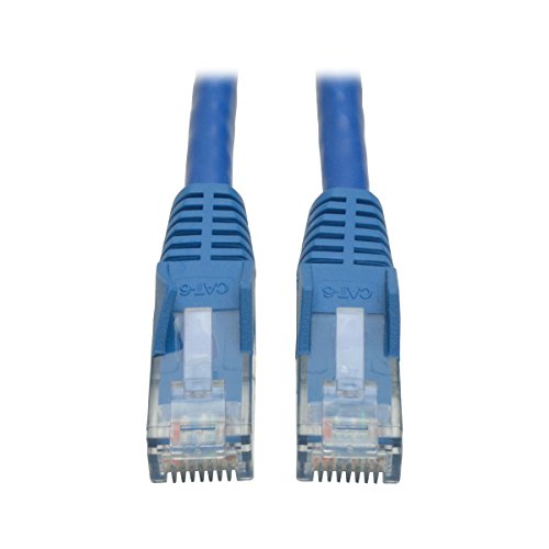 Tripp Lite Cat6 Gigabit Snagless Molded Patch Cable (RJ45 M/M) - Blue, 1-ft.(N201-001-BL)