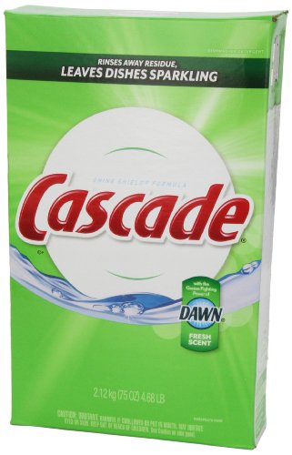 Cascade Powder Dishwasher Detergent, Fresh Scent 75 Oz