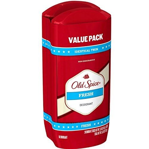 Old Spice Deodorant 3 Ounce Fresh Solid Two At Once (88ml) (2 Pack)