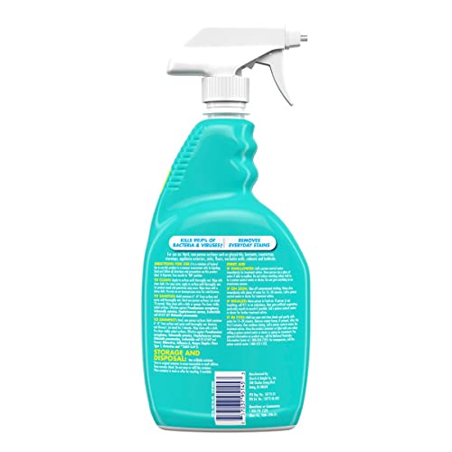 OxiClean Daily Cleaner Multi-Purpose Disinfectant Spray, Oxygen-Based Formula, Cleans and Sanitizes, Fresh Scent, Chlorine & Bleach Free, 30 fl oz (Pack of 4)