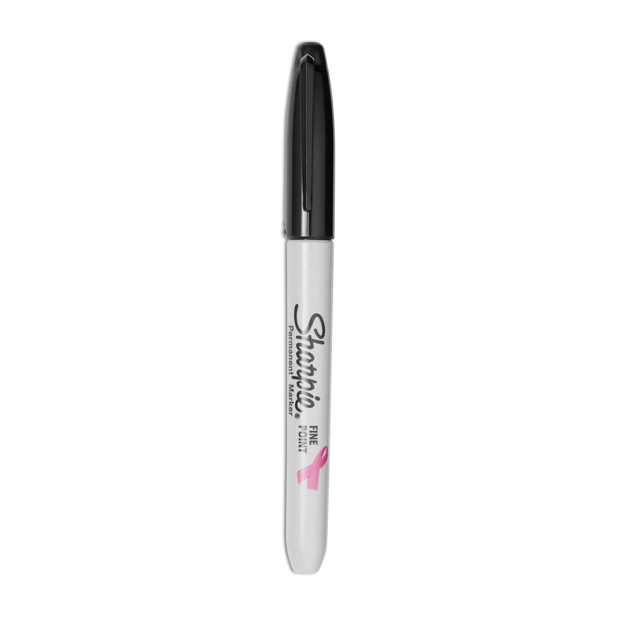 Sharpie 1801743 Pink Ribbon Fine Tip Permanent Marker, Black, 2/Pack (SAN1801743)
