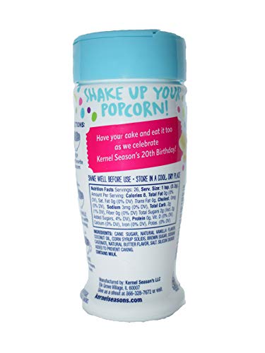 Kernel Season's Popcorn Seasoning, Birthday Cake, 3 Ounce (Pack of 6)