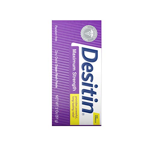 Desitin Maximum Strength Baby Diaper Rash Cream with 40% Zinc Oxide, Travel Size 2 Ounce