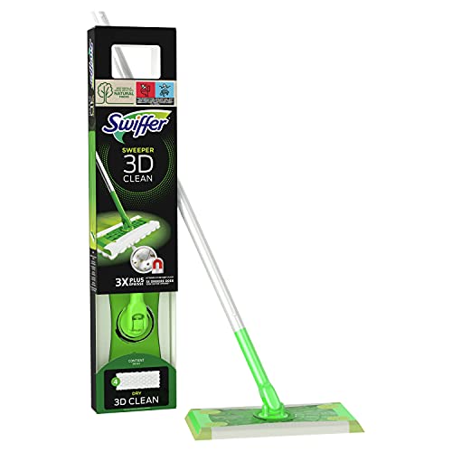 Swiffer 3D Dust Catcher Mop Starter Kit 4 Dry Wipes/2 Wet Wipes