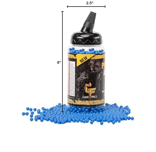 Game Face U-SAP2000 Premier .12-Gram 6mm Camo Airsoft BBs (2000-Count), Blue