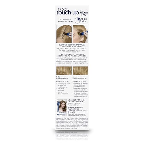 Clairol Root Touch-Up Semi-Permanent Hair Color Blending Gel, 7 Dark Blonde, Pack of 1
