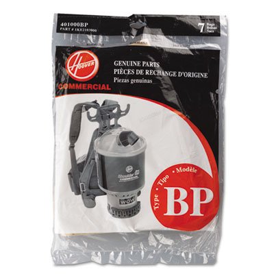 Hoover Commercial Disposable Paper Liner For Commercial Backpack Vacuum Cleaner, 7/pack HVR401000BP